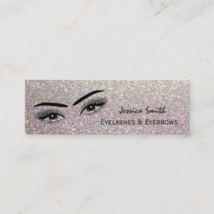 Glam elegant glittery Allting ögon Mini Visitkort