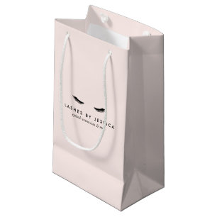 Glam Eyelash Black and Rosa Small Gift Bag