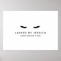 Glam Eyelash Black and White