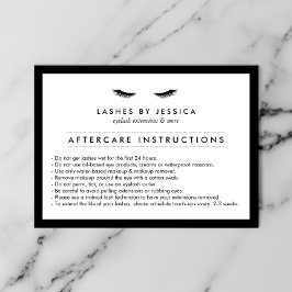 Glam Eyelash Classic Lash Salon-efterbehandlingsko Visitkort