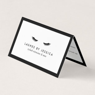 Glam Eyelash Classic Lash Salon-eftervård Visitkort