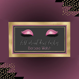 Glam Eyelash Visitkort