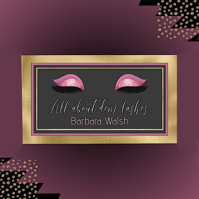 Glam Eyelash Visitkort (Skapare uppladdad)
