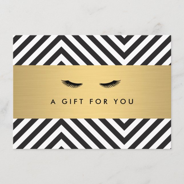 Glam Eyelash with Bold Mönster Gift Certificate (Framsida)