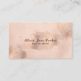 Glam Faux Ro Guld Copper Foil | Makeup Artist Visitkort