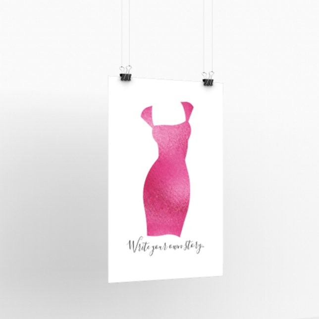 Glam Feminine Silhouette Inspirational Poster (Skapare uppladdad)