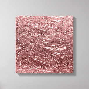 Glam för Chic av flytande i ro-Guld Canvastryck