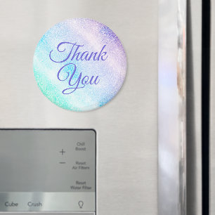 Glam för den moderna blå Lilan Glitter Magnet