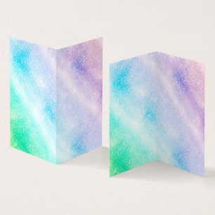 Glam för den moderna blå Lilan Glitter Visitkort