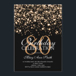 Glam för födelsedagsfest för elegant 80th guld- inbjudningar<br><div class="desc">Mall för inbjudan för födelsedagsfest för elegant 80th guld- midnatt Glam. Att presentera guld tänder och guldsparkles.</div>