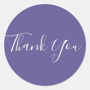 Glam för Ultra Violet Lila 2018 Färg Chic Runt Klistermärke