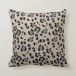 Glam för utskrift av leoparddjur #15 kudde