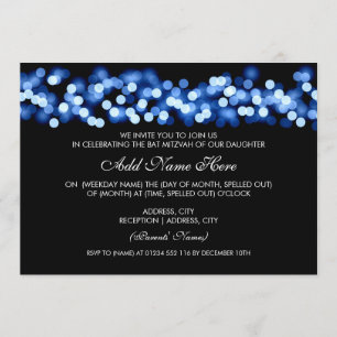 Glam från Bat mitzvah Hollywood Inbjudningar
