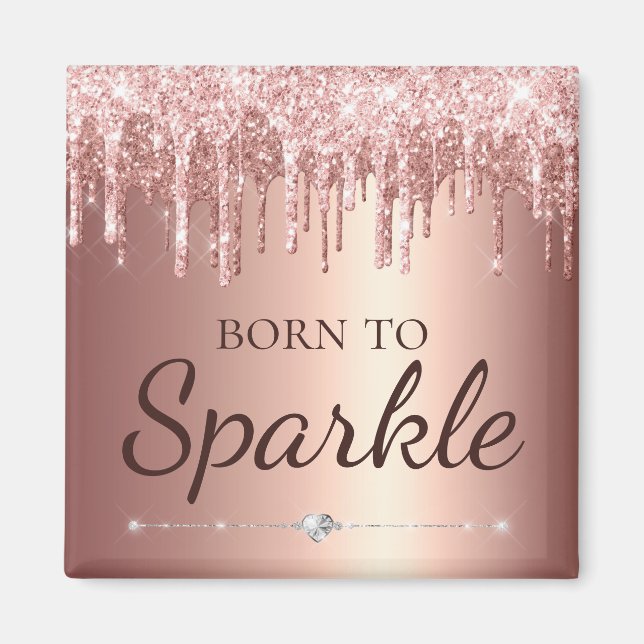 Glam från ro Guld som kör Glitter vid Gnistra Magnet (Framsidan)