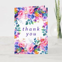 Glam Garden Watercolor Blommigt Birthday Tack