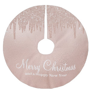 Glam Girl, god jul Ro Guld Julgransmatta Borstad Polyester