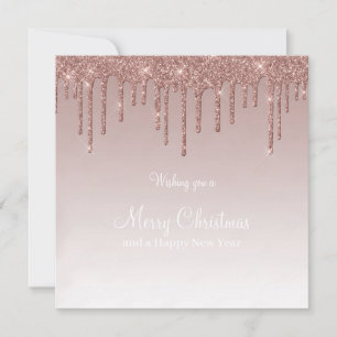Glam Girl, god jul Ro Guld Julkort
