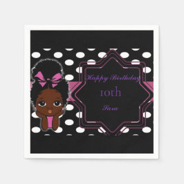 Glam Girl Theme Pappersservett