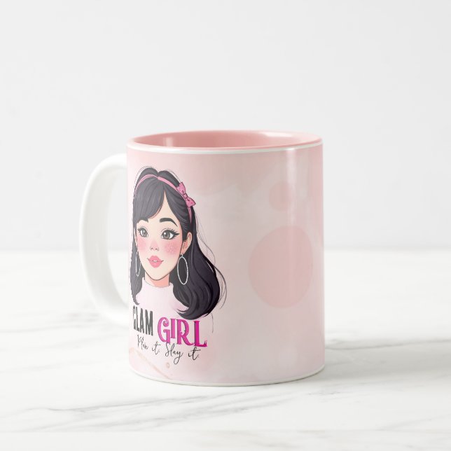GLAM GIRL Två-Tonad MUGG (Framsida vänster)