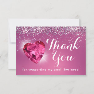 Glam Girly Burgundy Heart Tack Kort