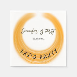 Glam Girly Photo Script 20 30 40:e Födelsedagsfest Pappersservett