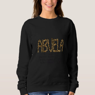 Glam Glamous Abuela Meme Leopard Skriv ut text T Shirt