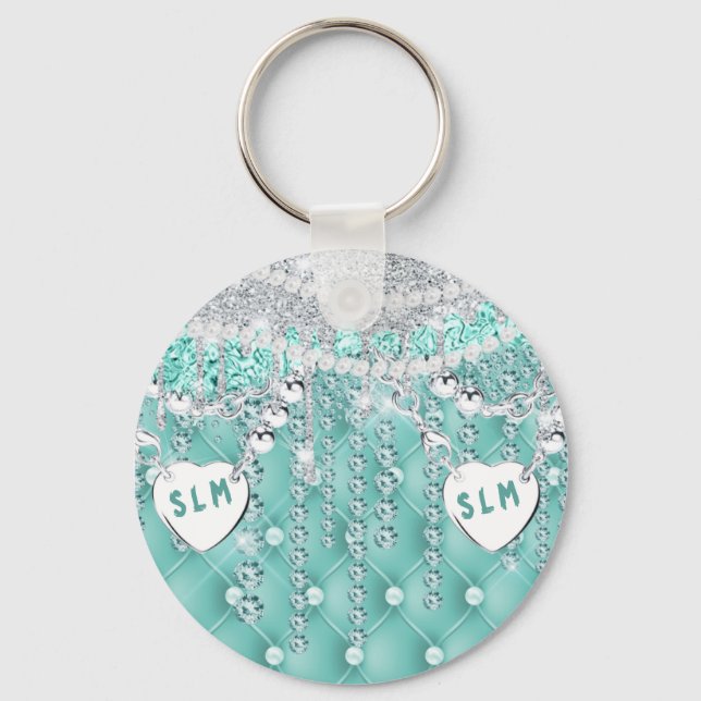 Glam Glitter Girly Nyckelring (Framsida)