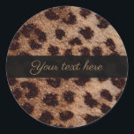 Glam Glitter Gnistra Sparkly Cheetah Leopard Skriv Runt Klistermärke<br><div class="desc">Matchande objekt är tillgängliga.</div>