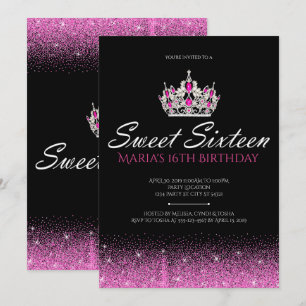 Glam & Glitter, inbjudningar till Rosa Sweet sixte