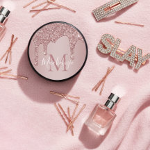 Glam Glitter Monogram för Girly Ro Guld