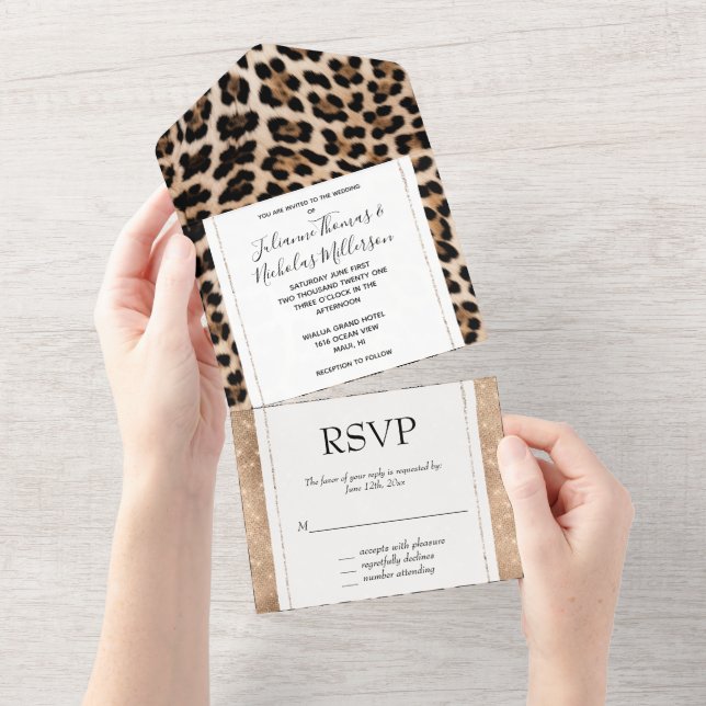 Glam Glitz Champagne Leopard (Avrivbar del)