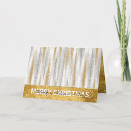 Glam Glitzy Guld Jul Helgkort