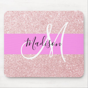 Glam Gnistran Rosa ros-Glitter, Monogram Musmatta