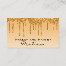 Glam Gold Droppande Glitterdroppar Sminkartist