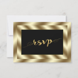 Glam Gold Foil och Black Bröllop OSA