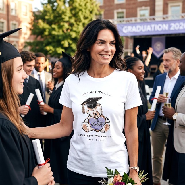Glam Graduation Mom Bear Tee (Skapare uppladdad)