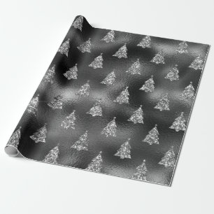 Glam grönt Glitter Julgran Presentpapper