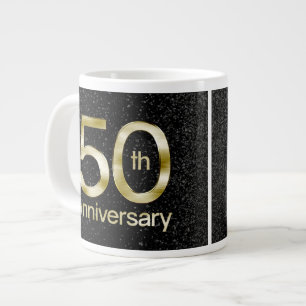 Glam Guld 50-årsdagen Jumbo Mugg