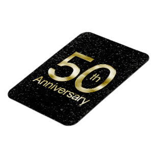 Glam Guld 50-årsdagen Magnet
