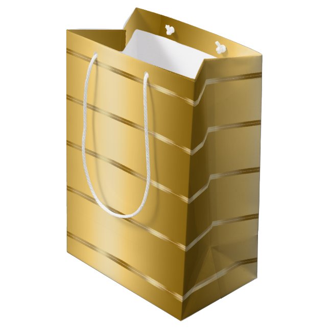 Glam Guld Band Bröllopsdusch (Baksidan Vinklad)