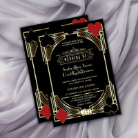 Glam Guld Black Gatsby Stil Roaring 20:e Bröllop