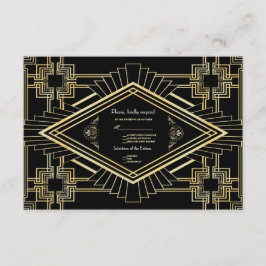 Glam Guld Black Underbar Gatsby Bröllop OSA