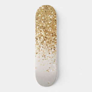 Glam Guld Glitter #2 Mini Skateboard Bräda 18,5 Cm