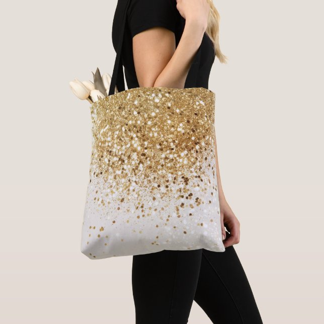 Glam Guld Glitter #2 Tygkasse (Närbild)