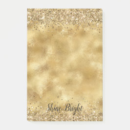 Glam Guld Glitter Confetti Post-it Block