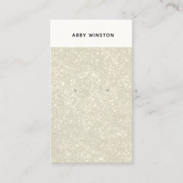 Glam Guld Glitter Earring Holder Visitkort