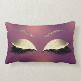 Glam Guld Glitter Glam Makeup Lash Copper Lumbarkudde