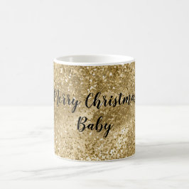 Glam Guld Glitter Kaffemugg