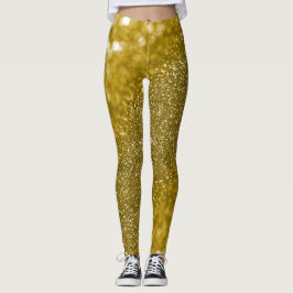 Glam guld glitter leggings