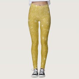 Glam guld glitter leggings